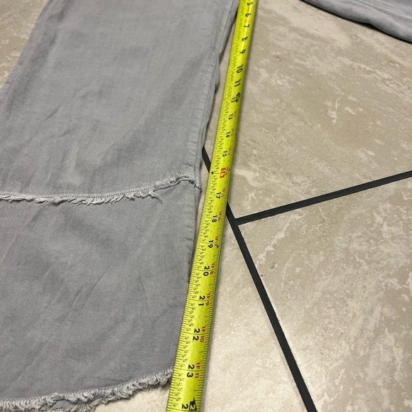 mod o doc Women’s Size XS TENCEL Blue CROPPED Pants Wide Leg W/slit Either Side - Picture 13 of 13